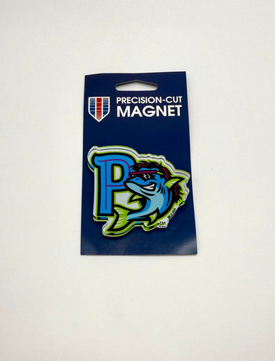 Pensacola Blue Wahoos Acrylic Mullet Magnet