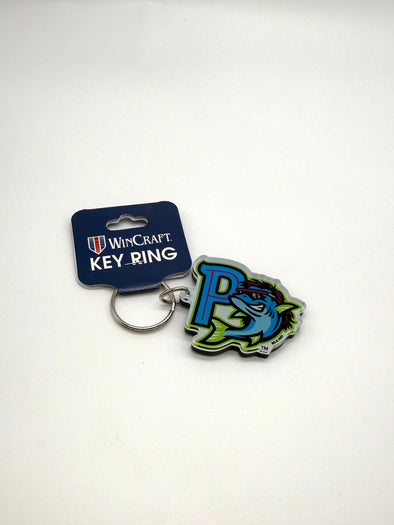 Pensacola Blue Wahoos Mullet Key Ring