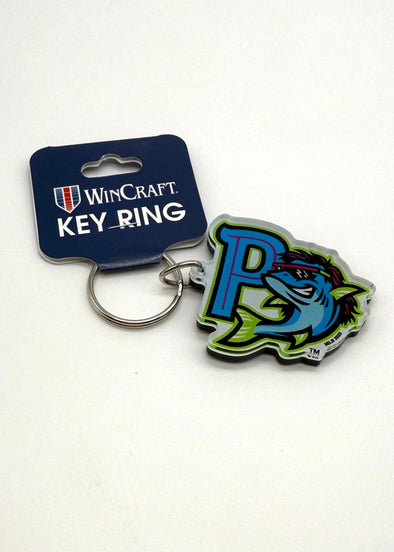 Pensacola Blue Wahoos Mullet Key Ring