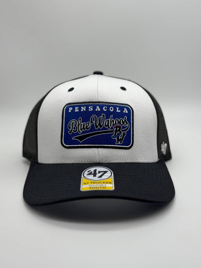 Pensacola Blue Wahoos Navy Benny Youth Trucker