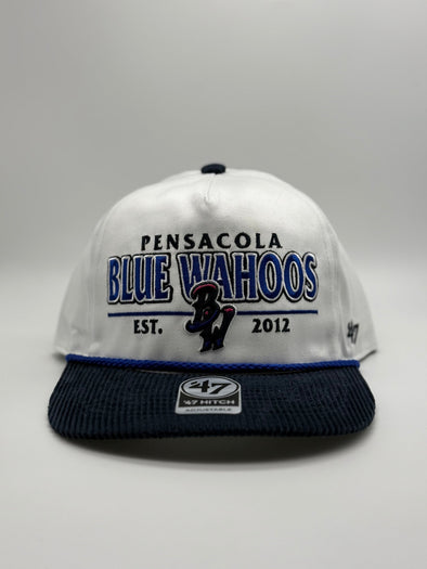 Pensacola Blue Wahoos White Rustic Hitch Hat