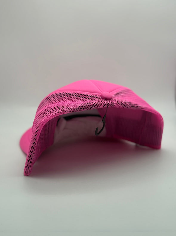 Pensacola Blue Wahoos '47 Fluro Pink Bright Side Mullets Hitch Hat
