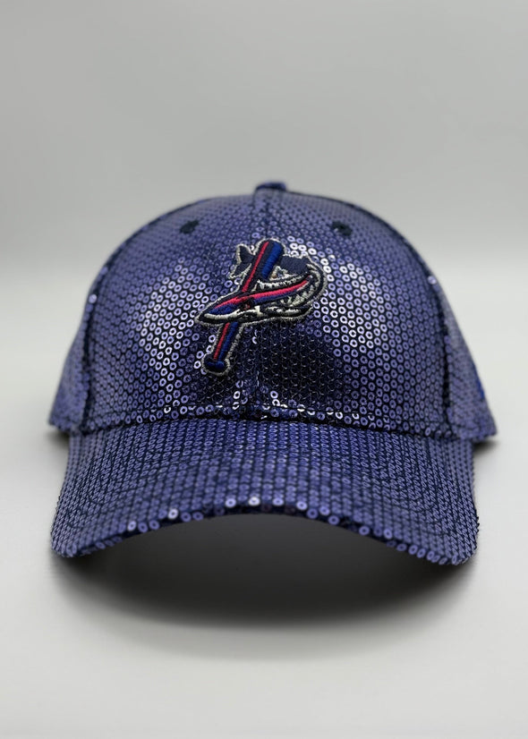 Pensacola Blue Wahoos New Era Sequin Youth Hat