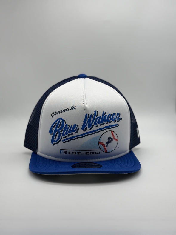 Pensacola Blue Wahoos Jr 950 Retro Script Hat