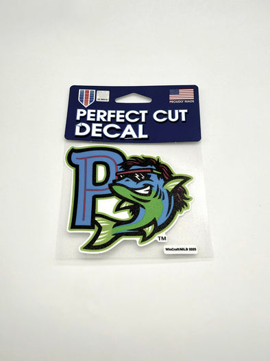 Pensacola Blue Wahoos Perfect Cut Mullet Decal