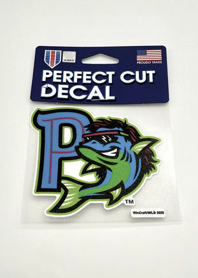 Pensacola Blue Wahoos Perfect Cut Mullet Decal