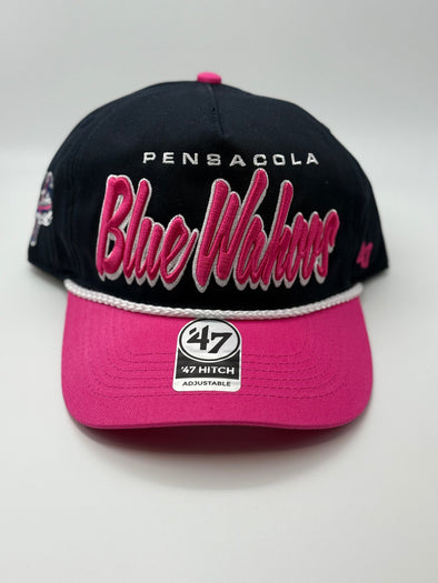 Pensacola Blue Wahoos Navy Drop Shadow Rope Hat