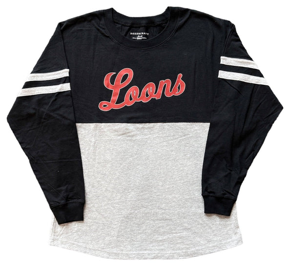 Great Lakes Loons Boxercraft Script Pom Pom Long sleeve - Womens