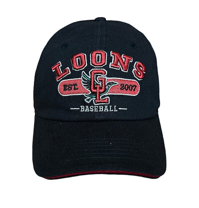 Great Lakes Loons Black Relaxed Twill Adjustable Cap