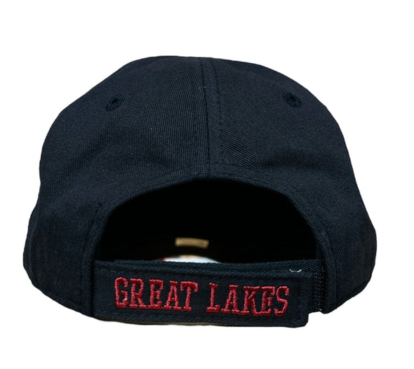 Great Lakes Loons Black Relaxed Twill Adjustable Cap