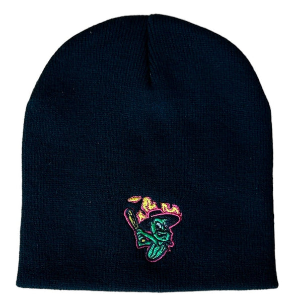 Los Pepinillos Picantes del Norte Bimm Ridder Black Knit Beanie