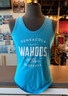 Pensacola Blue Wahoos League Script Womens Tank Top