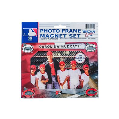 Carolina Mudcats Photo Frame Magnet-set