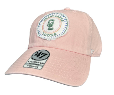 Great Lakes Loons Pink Joyful Cleanup Cap - Womens