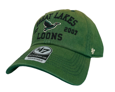 Great Lakes Loons '47 Green Dusted Cleanup Cap