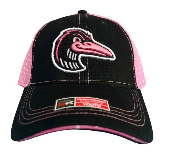 Great Lakes Loons Pink Polka Dot Snapback - Youth