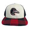 Great Lakes Loons OC Sports Plaid Loon Head Snapback Cap