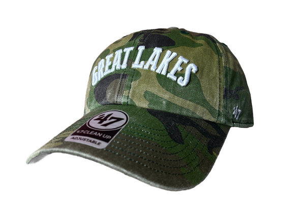 Great Lakes Loons '47 Camo Script Cleanup Cap