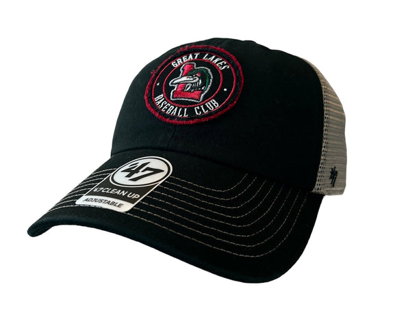 Great Lakes Loons Black Garland Mesh Cleanup Cap