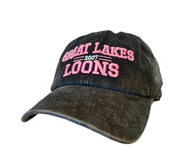 Great Lakes Loons Bimm Ridder Black & Pink Denim Adjustable Cap