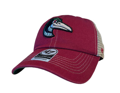 Great Lakes Loons Red Trawler Mesh Cleanup Cap