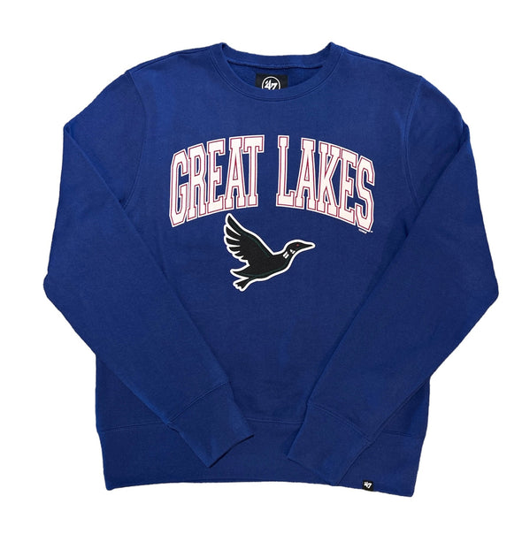 Great Lakes Loons '47 Royal Blue Crewneck