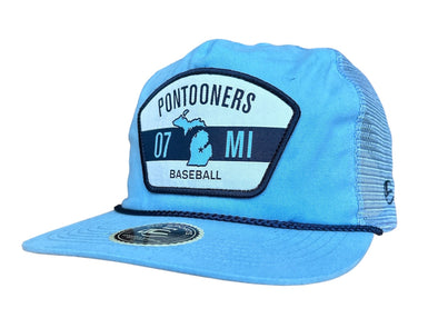 Great Lakes Pontooners OC Sports 07 MI Light Blue Mesh Snapback