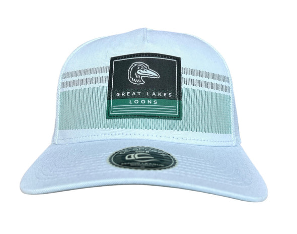 Great Lakes Loons Green & White Mesh Snapback Cap