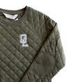 Great Lakes Loons Boxercraft Olive Green Quilted Crewneck