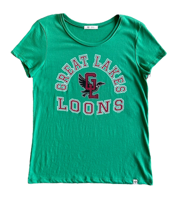 Great Lakes Loons Orchard Green Tee - Women