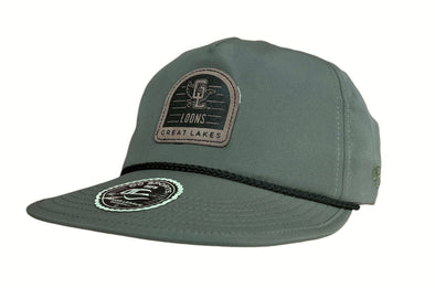 Great Lakes Loons OC Sports Olive Green Camper Snapback Cap