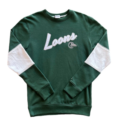 Great Lakes Loons Champion Dark Green & Gray Crewneck