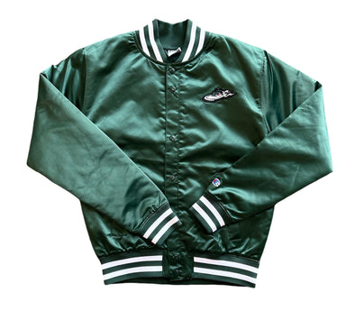 Great Lakes Loons Champion Dark Green Satin Letterman Jacket