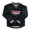 Great Lakes Loons Black Wordmark Pullover Windbreaker