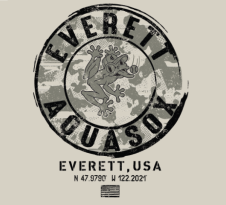 Everett AquaSox 2025 Armed Forces Tee