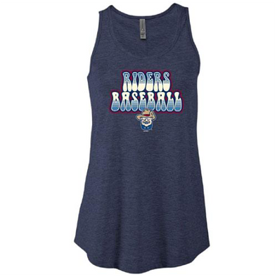 Women's Tri Blend Flowy Tank Navy