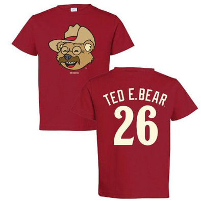 Toddler Ted E Bear Scorched Red Tee