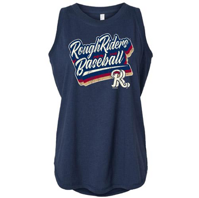 Bimm Ridder Relaxes Tank Top Blue Groovin Frisco RoughRiders Stripes