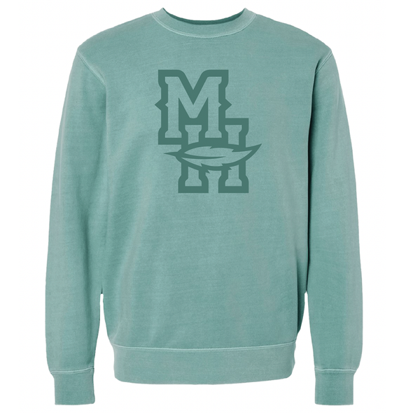 Toledo Mud Hens Pigment Mint MH Crewneck