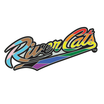 PIN RIVER CATS SCRIPT PRIDE, SACRAMENTO RIVER CATS