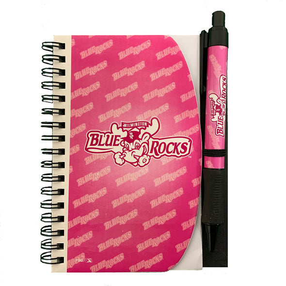 Wilmington Blue Rocks Pink Notebook & Pen Set