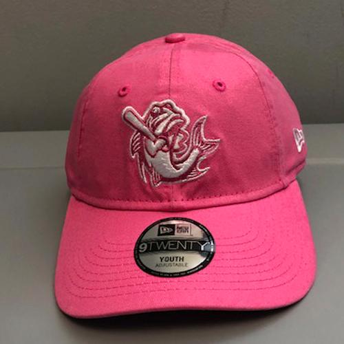 New Era Tampa Tarpons Youth Adjustable Pink Hat