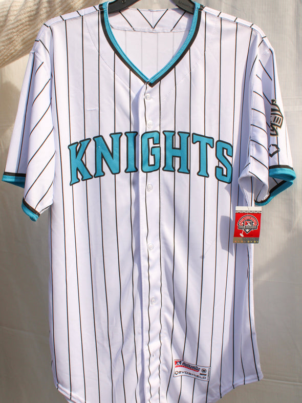 Charlotte Knights Wilson Adult Pinstripe Home Jersey