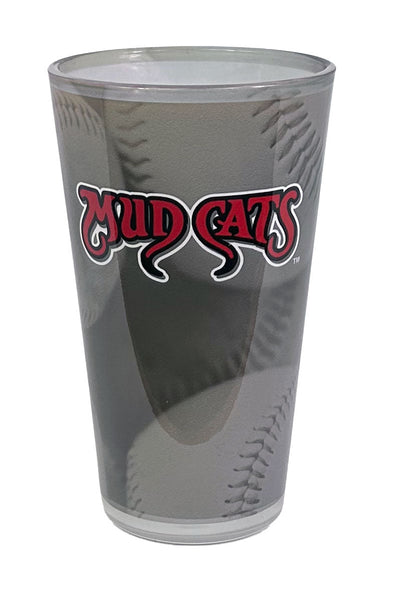 Carolina Mudcats 16oz Pint Glass