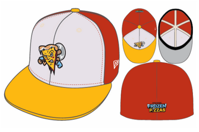 Frozen Pizzas Pizza Slice New Era 5950 Fitted Hat