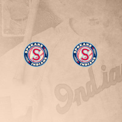 Spokane Indians Logo Post Earrings