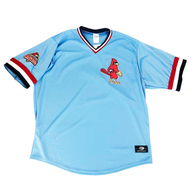 Memphis Redbirds Powder Blue Sublimated Replica Pullover Jersey