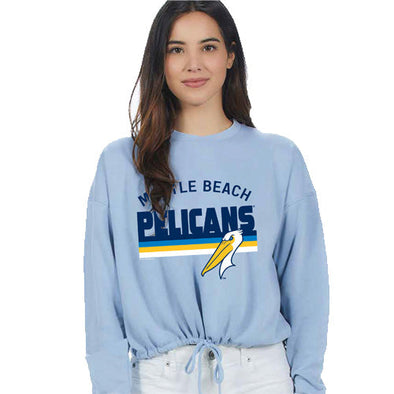 Myrtle Beach Pelicans Soft As A Grape Powder Blue DS Waist Crew