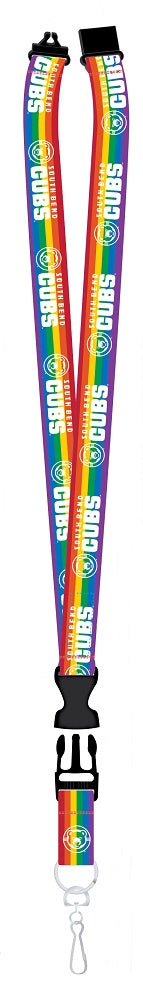 South Bend Cubs Rainbow Lanyard