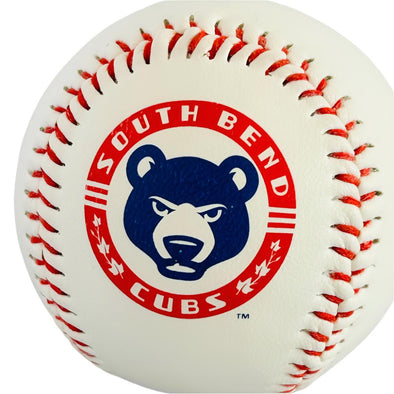 South Bend Cubs Logo Ball White